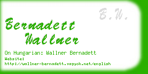 bernadett wallner business card